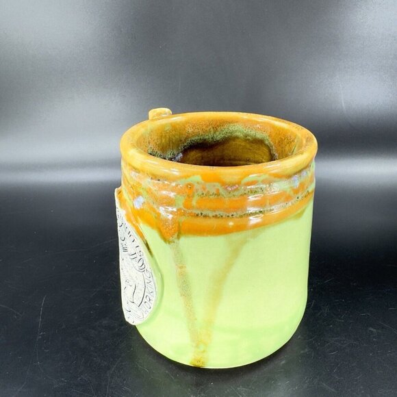 Hand Made Pottery Coffee Mug Cup Keep On Truckin Hard Working Student Mug Cup - Picture 11 of 15